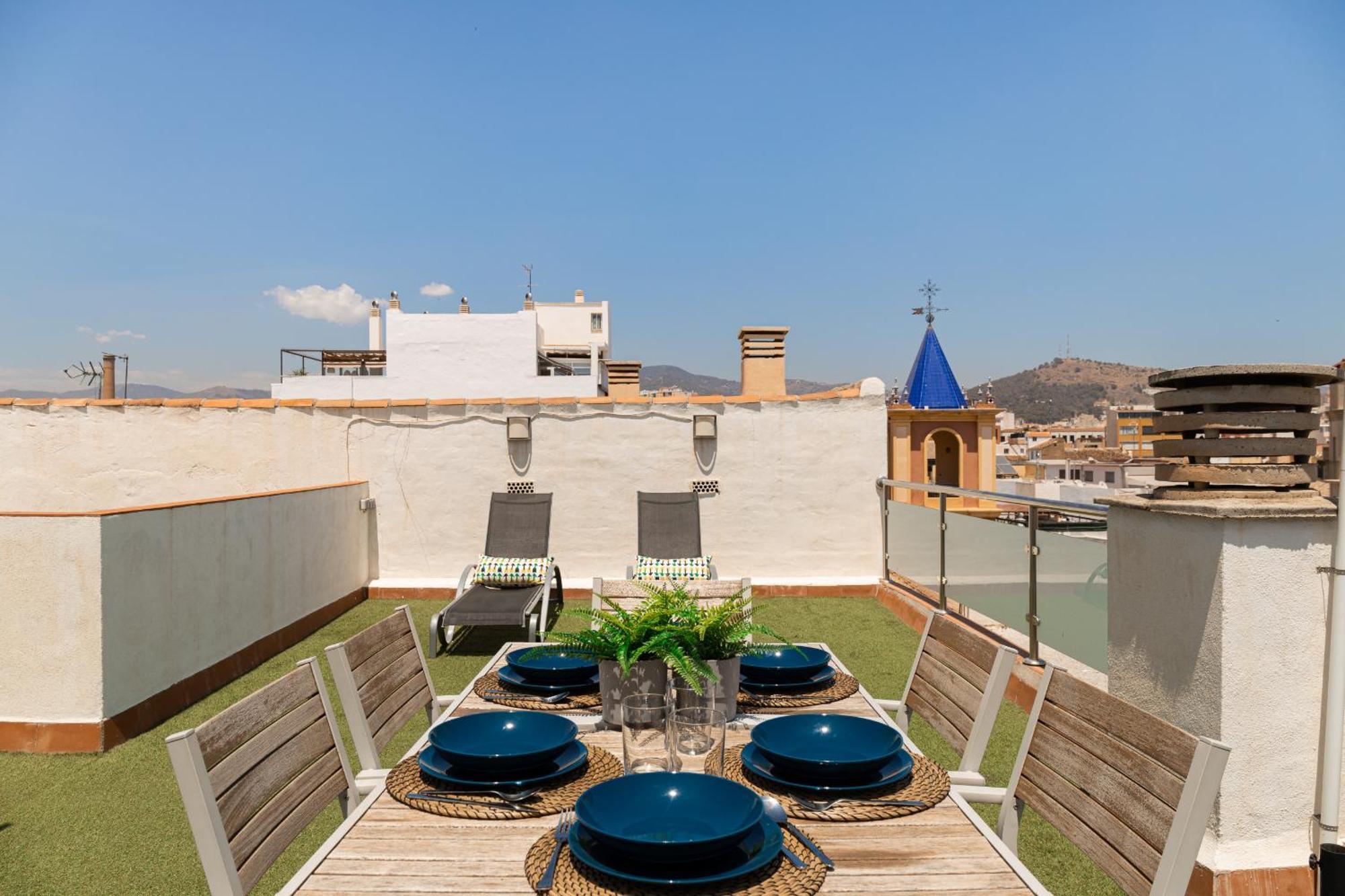 C103 - Sunny Terrace, Old Town Views Apartment Malaga Exterior photo